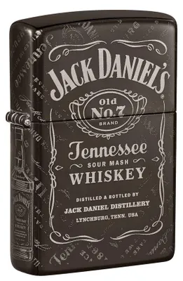 Produktbild von Zippo Feuerzeug Jack Daniel's Design Old No. 7 Sturmfeuerzeug Benzin