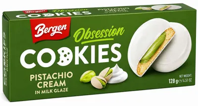 Produktbild von Bergen Obsession Cookies Pistachio Cream 128g