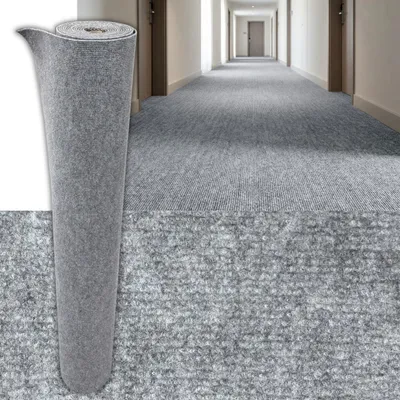 Immagine prodotto di 6 m² di moquette autoadesiva Moquette Rivestimento per pavimenti Resistente Impermeabile – 120 cm x 500 cm (grigio chiaro: SXP-TWDT-006)