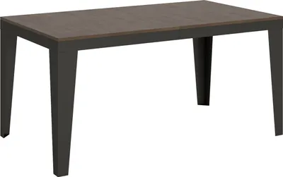 Produktbild von Ausziehbarer Tisch 90x160/264 cm Flame Evolution Gestell Walnuss Anthrazit