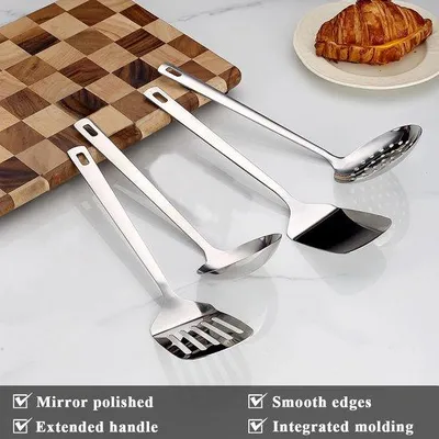 Produktbild von Famanu Kochgeschirr Set 4-teilig - Edelstahl Küchenhelfer