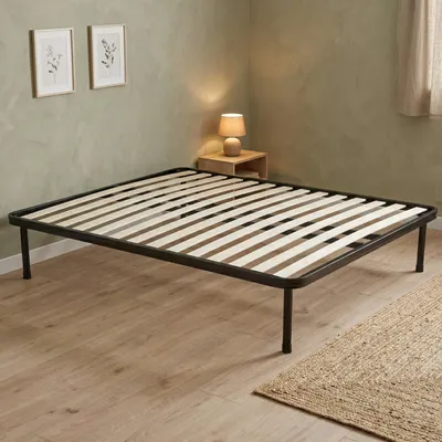 Produktbild von Doppelbettgestell Dabbaspou, orthopädisches Untergestell mit 14 Latten, 100 % Italy, 120 x 190 x 30 cm
