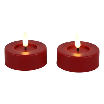Produktbild von Countryfield LED Teelicht rustikal rot - 2er Set für gemütliche Momente
