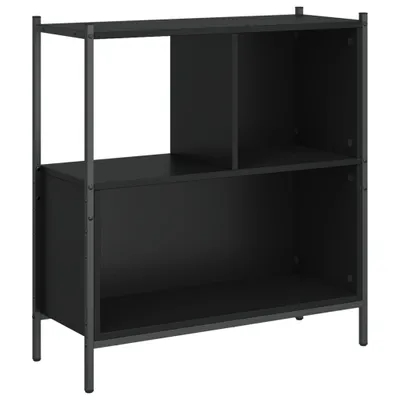 Obrázek produktu pro vidaXL Knihovna černá 72x28x77,5 cm Materiál na bázi dřeva