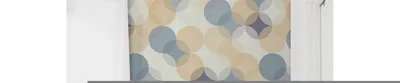 Produktbild von Coloray Fototapete 104x70 cm Latextapete Magicstick - Retro-Kreise gedämpfte Punkte