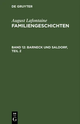 Produktbild von De Gruyter Buch: Barneck und Saldorf – Band 2