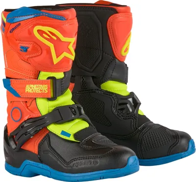 Produktbild von Alpinestars Tech 3S Kinder Motocross Stiefel, orange/blau/gelb, 32