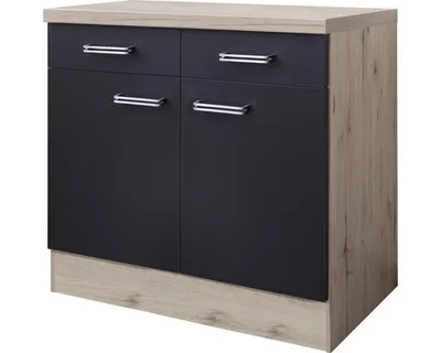 Obrázek produktu pro Kuchyňská skříňka spodní s dvířky Flex Well Santo šířka 80 cm antracit