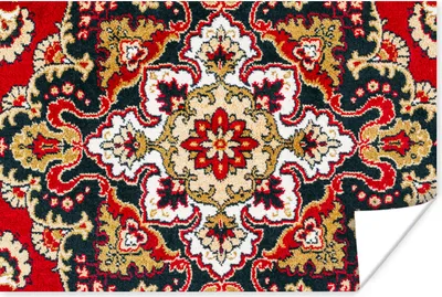Produktbild von MuchoWow® Poster Persischer Teppich - Mandala - Teppich 60x40 cm - Schlafzimmerdekoration