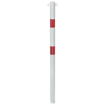 Immagine prodotto di Alberts 782467 Palo di sbarramento SK standard, da inserire nel calcestruzzo, bianco, paletto Ø 60 mm, altezza dal suolo 100 cm
