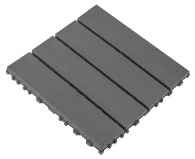 Immagine prodotto di Piastrelle per terrazza in plastica - Sistema a incastro - Set da 44 pezzi - 30x30 cm - Impermeabili - Adatte per l'uso esterno tutto l'anno