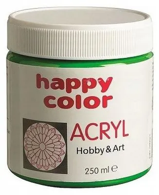 Produktbild von Happy Color Acrylfarbe Hellgrün 250 ml Hobby