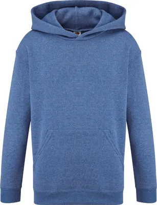 Produktbild von Fruit Of The Loom Pullover mit Kapuze für Kinder BC1367 (140) (Royal meliert)