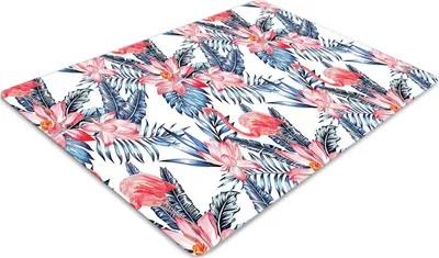 Produktbild von Stuhlunterlage Bürostuhlunterlage 120 cm x 90 cm Bodenmatte Bürostuhlunterlage - Lackiertes Flamingo.