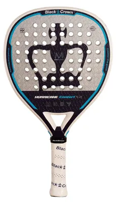 Obrázek produktu pro Pálka Black Crown Hurricane Confort 4.0 pro paddle tenis, stříbrná barva, pro muže, stříbrná, univerzální velikost