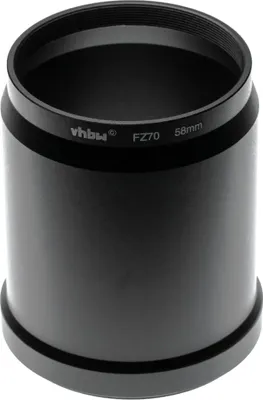 Produktbild von vhbw 58 mm Filteradapter kompatibel mit Panasonic Lumix DC-FZ83, DC-FZ82, DMC-FZ70, DMC-FZ72, DC-FZ80 Kamera Objektiv - Adapter in Tubusform