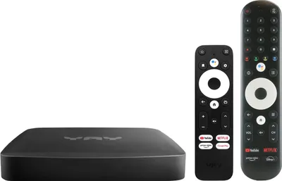 Produktbild von VU+ YAY GO PRO Android TV 4K UHD Streaming Box, Android TV 14, Chromecast integriert, Google