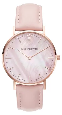 Produktbild von Paul Valentine Damen Armbanduhr ROSE GOLD PINK SEASHELL PINK 36 MM PV36613