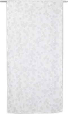 Image de Vitrage tamisant Empreinte blanc l. 80 x H. 160 cm