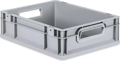 Produktbild von Eurobox NextGen Economy | Griffe offen | HxBxT 12x30x40cm | 11 Liter | Eurobehälter, Transportbox, Transportbehälter, Stapelbehälter