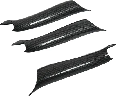 Imagen del producto de 3 piezas de cubierta decorativa para el interior de la puerta del coche, estilo fibra de carbono, compatibles con modelos X5 X6 F15 F16 2014-2018