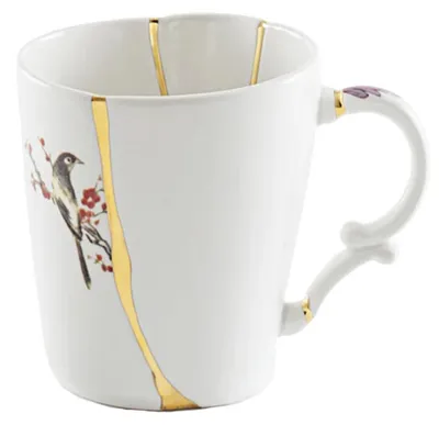 Produktbild von Seletti Henkelbecher Kintsugi 3 Porzellan