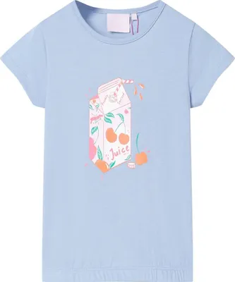 Produktbild von Kinder-T-Shirt Gr. 92 Blau 100 % Baumwolle Rundhalsausschnitt