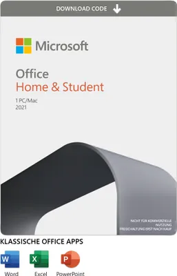 Produktbild von Microsoft Office 2021 Home and Student, ESD (multilingual) (PC/MAC)