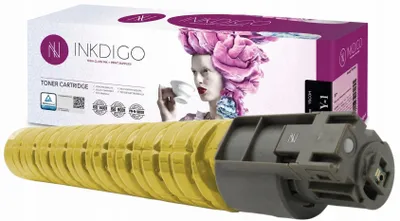 Produktbild von Inkdigo Toner 841652 für Ricoh Aficio MP C3002, C3002AD, C3502, C3502AD – Gelb, 18000 Seiten,, KI-generiertes Bild
