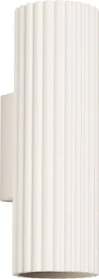 Produktbild von Wandlampe Aluminium H: 20 cm Creme GU10 2-flammig länglich Modern