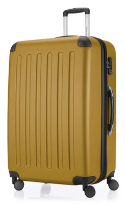 Produktbild von HAUPTSTADTKOFFER - Spree Großer Koffer erweiterbar XL Trolley Aufgabegepäck, Check-In Luggage Hardcase, Reisetrolley 4 Rollen, TSA, 75cm, 119 L,Herbstgold