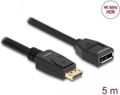 Imagen del producto de Delock 80004 DELOCK DisplayPort 1.2 Verlängerungskabel 4K 60 Hz 5 m