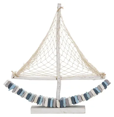 Immagine prodotto di Scultura Barca Color in legno di pino e faggio multicolore