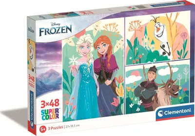 Zdjęcie produktu dla Puzzle 3x48 Super Kolor Disney Frozen