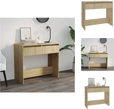 Image de vidaXL Table console chêne Sonoma 89x41x76,5 cm Bois composite - Tables d'appoint