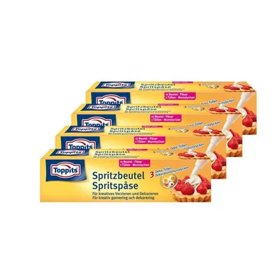 Produktbild von Toppits Spritz-Beutel für kreatives Verzieren undDekorieren (4er Pack)