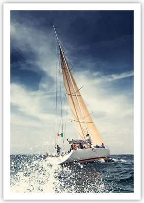 Produktbild von Poster - Poster ohne Rahmen - Segeln Yacht Reise - 70x100 cm - Wand Bild - Wanddeko - Wandbilder - Kunstposter - Wandposter - Bilder - Kunstdruck - Wanddekoration - Wandbild - P2XPA70x100-2797