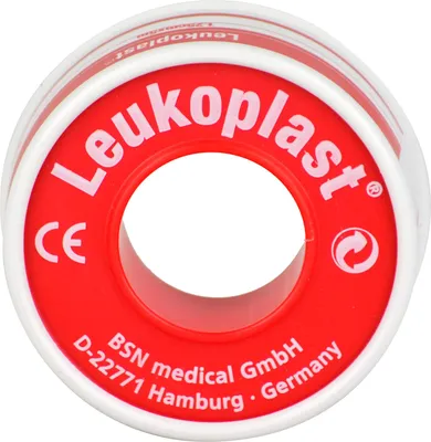 Obrázek produktu pro BSN medical Leukoplast, 500 x 1,25 cm, Obdélníkový, Hnědá, Červená, CE, 1 kusů