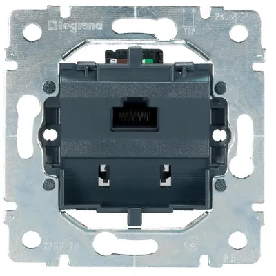 Productafbeelding van Legrand 775828 Datadoos, Cat.6, 1-voudig, UTP, met 8-polige connector, ongeprepareerd.