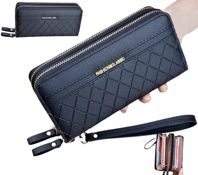 Produktbild von Damenbrieftasche - Elegantes Design - Praktische Funktionalität - Hochwertiges Ökoleder - Ideales Geschenk - Platz für Handy - Exklusive Details