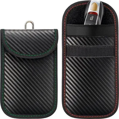 Immagine prodotto di Bustina protettiva RFID per chiavi dell'auto - Scatola di Faraday per auto - Bustina protettiva RFID - Bustina di Faraday per chiavi dell'auto