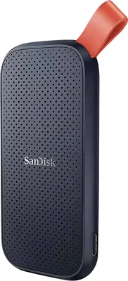 Produktbild von SanDisk SDSSDE30-1T00-G26, 1 TB, USB Typ-C, 3.2 Gen 2 (3.1 Gen 2), 800 MB/s, Schwarz