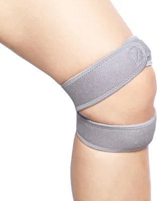 Zdjęcie produktu dla Silikonowy pasek na rzepkę do sportów sportowych Amortyzacja wstrząsów do biegania Wędrówki Koszykówka Fitness Pasek na kolano Oddychający Wygodny Regulowany Elastyczny Jeden rozmiar Pasuje do wszystkich
