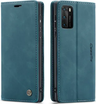Image de Huawei P40 Case, RetroPolyuréthaneLeather Case, Card Pockets, Magnetic Closure, Case with Stand Function for Huawei P40 blue