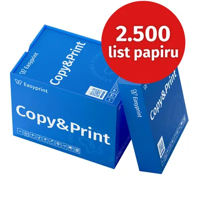 Obrázek produktu pro Easyprint Tiskárny papír Kopírovací papír 2500 listů 5 x 500 A4 Prémiový bílý papír CIE 160 PEFC certifikovaný