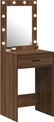 Produktbild von vidaXL Schminktisch Braun Eichen-Optik 50 x 41 x 135 cm Holzwerkstoff