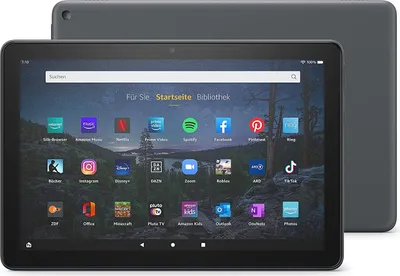 Produktbild von Amazon Fire HD 10 Plus Tablet (2021) Full HD Display, 32 GB, Octa-Core, 4 GB RAM, kabellose Ladefunktion, mit Spezialangeboten - Schiefergrau