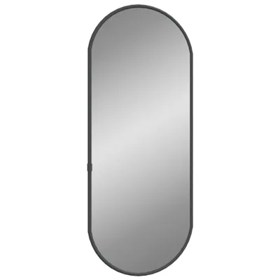 Image de Miroir mural Noir 50x20 cm Ovale