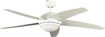 Produktbild von Deckenventilator Melton Weiß 132 cm mit Beleuchtung und Fernbedienung