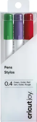 Produktbild von Cricut Joy™ 0,4 mm, 3er Stiftset Rot, Grün, Violett (2007077)